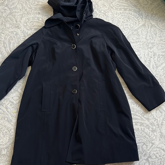 London Fog Jackets & Blazers - London Fog Mid Length Trench Coat Black 1X